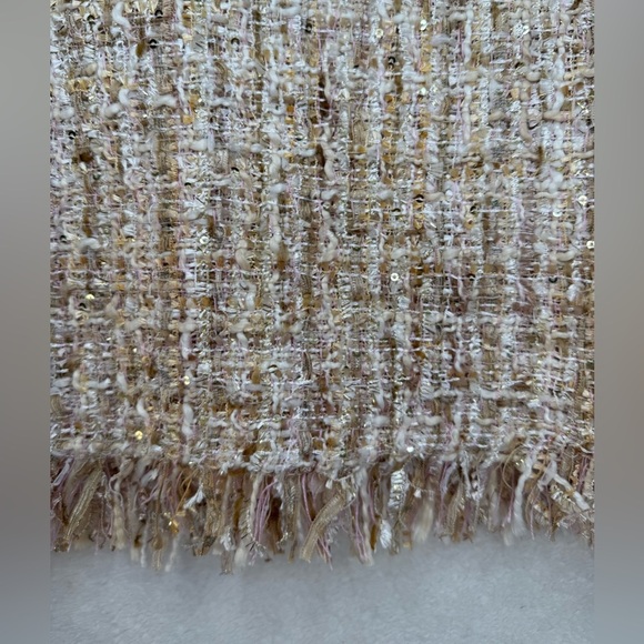 SHEIN Cream Tweed Skirt - Picture 3 of 11